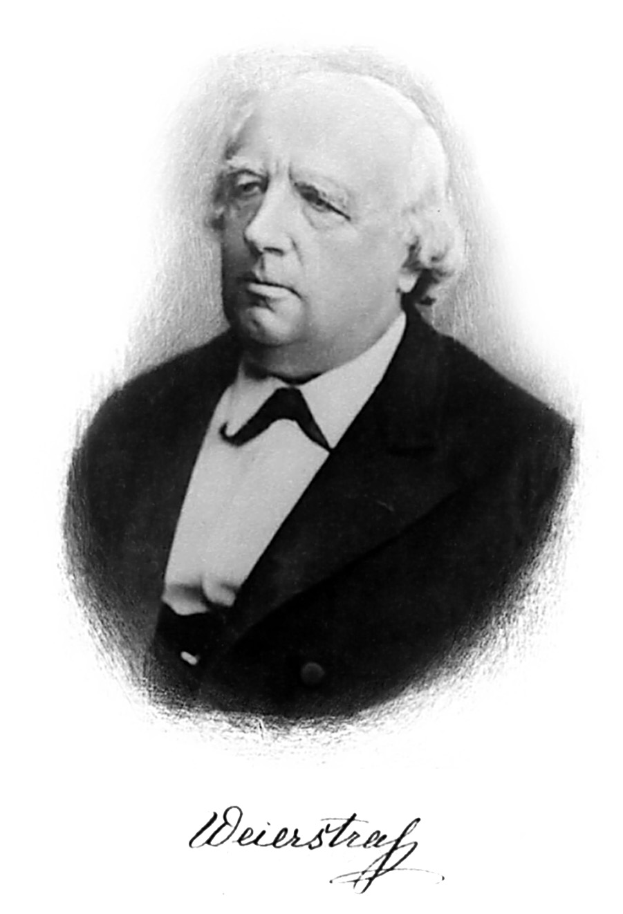 Photographic portrait of Karl Weierstrass in later life